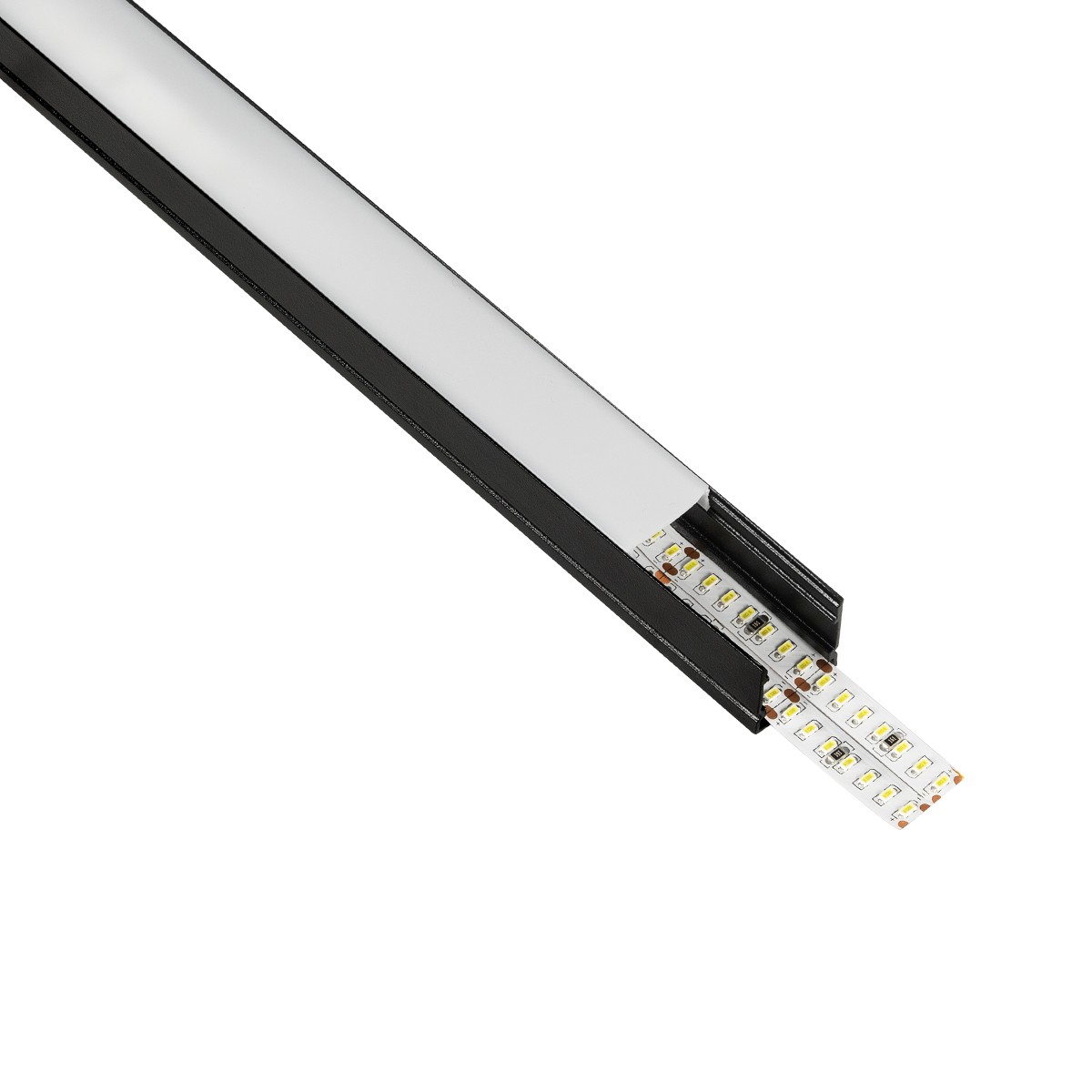 GLOBOSTAR® ALP-LINEAR GLOWTRACK 61797-3M Επιφανειακό Προφίλ Αλουμινίου με Λευκό Γαλακτερό Πατητό Κάλυμμα για Ταινίες LED IP20 - Μαύρο Ματ - Μ300 x Π2 x Υ2cm - Πακέτο 5 Τεμαχίων 2 GloboStar® GLOBOSTAR® ALP-LINEAR GLOWTRACK 61797-3M Επιφανειακό Προφίλ Αλουμινίου με Λευκό Γαλακτερό Πατητό Κάλυμμα για Ταινίες LED IP20 - Μαύρο Ματ - Μ300 x Π2 x Υ2cm - Πακέτο 5 Τεμαχίων