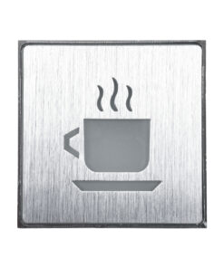 Alternative view of GloboStar® SENSATI 75661 Φωτιστικό Τοίχου Ένδειξης HOT COFFEE LED 1W AC 220-240V IP20 - Σώμα Αλουμινίου - Μ11 x Π11 x Υ3cm - Πορτοκαλί