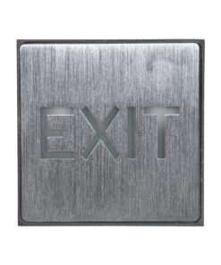 Alternative view of GLOBOSTAR® SENSATI 75651 Διακοσμητικό Φωτιστικό Τοίχου Ένδειξης / Σήμανσης "EXIT" LED 1W 40lm 90° AC 220-240V με Επαναφορτιζόμενη Μπαταρία Li-ion 3.7V 350mAh IP20 Πράσινο - Νίκελ Βούρτσας - Μ11 x Π11 x Υ3cm - 2 Χρόνια Εγγύηση