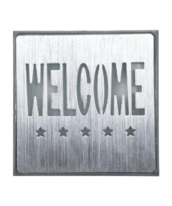 Alternative view of GloboStar® SENSATI 75658 Φωτιστικό Τοίχου Ένδειξης WELCOME 5 STARS LED 1W AC 220-240V IP20 - Σώμα Αλουμινίου - Μ11 x Π11 x Υ3cm - Πράσινο