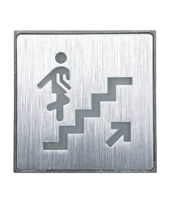 Alternative view of GLOBOSTAR® SENSATI 75659 Διακοσμητικό Φωτιστικό Τοίχου Ένδειξης / Σήμανσης "STAIRS UP ARROW" LED 1W 40lm 90° AC 220-240V IP20 Πράσινο - Νίκελ Βούρτσας - Μ11 x Π11 x Υ3cm - 2 Χρόνια Εγγύηση