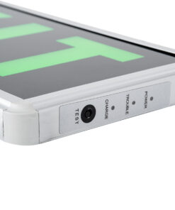 GLOBOSTAR® SENSATI 75663 Διακοσμητικό Φωτιστικό Τοίχου Ένδειξης / Σήμανσης "EXIT" LED 1W 40lm 90° AC 220-240V με Επαναφορτιζόμενη Μπαταρία Li-ion 3.7V 350mAh IP20 Πράσινο - Μαύρο & Πράσινο - Μ35 x Π14 x Υ3.3cm - 2 Χρόνια Εγγύηση 7 75514 4