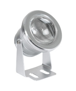 GloboStar® GLOBOSTAR® TREELIGHT-COBINI 75592 Σποτ Φωτισμού για Φυτά - Δέντρα με IR Ασύρματο Χειριστήριο LED 10W 500lm 35° DC 12V Αδιάβροχο IP65 Πολύχρωμο RGB Dimmable - Χρώμιο - Μ7 x Π10.5 x Υ8.5cm - 2 Χρόνια Εγγύηση