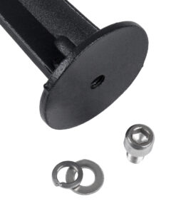 Alternative view of GloboStar® 75593 UNIVERSAL Βάση Κήπου Αλουμινίου Καρφωτή - Δαπέδου για Φωτιστικά & Προβολάκια Κήπου Μαύρη