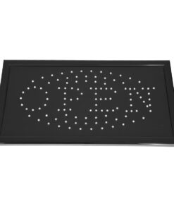GLOBOSTAR® SIGN 75681 Διακοσμητικό Φωτιστικό Τοίχου Ένδειξης / Σήμανσης "OPEN" LED 5W 150lm 120° AC 220-240V IP20 Πολύχρωμο - Μαύρο - Μ48 x Π25 x Υ2cm - 2 Χρόνια Εγγύηση 7 75681 2