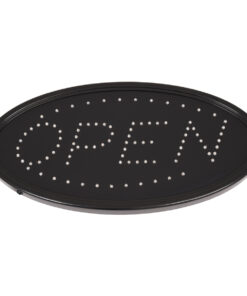 GLOBOSTAR® SIGN 75683 Διακοσμητικό Φωτιστικό Τοίχου Ένδειξης / Σήμανσης "OPEN" LED 5W 150lm 120° AC 220-240V IP20 Κόκκινο & Μπλε - Μαύρο - Μ47.5 x Π24.5 x Υ2.5cm - 2 Χρόνια Εγγύηση 5 75683 2