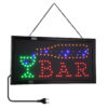 GloboStar® GloboStar® 75689 Φωτιστικό Ταμπέλα LED Σήμανσης BAR με Πρίζα AC 230V Μ48xΠ25xΥ2cm