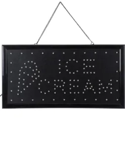 Alternative view of GloboStar® 75691 Φωτιστικό Ταμπέλα LED Ορθογώνια Σήμανσης ICE CREAM με Πρίζα AC 230V Μ48 x Π25 x Υ2cm
