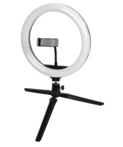 GloboStar® 75801 Professional Digital Ring Light Φ26cm LED SMD 30W 3000lm 180° DC 5V με Καλώδιο Τροφοδοσίας USB - Ενσωματωμένο Χειριστήριο Εναλλαγής Χρωμάτων & 1 Βάση Τηλεφώνου - Πολύχρωμο RGBW+WW Dimmable 17 75801 6