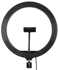 GloboStar® 75802 Professional Digital Ring Light Φ30cm LED SMD 40W 4000lm 180° DC 5V με Καλώδιο Τροφοδοσίας USB - Ενσωματωμένο Χειριστήριο Εναλλαγής Χρωμάτων & 1 Βάση Τηλεφώνου - Πολύχρωμο RGBW+WW Dimmable 16 75802 5