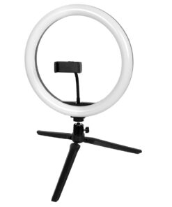 GloboStar® 75802 Professional Digital Ring Light Φ30cm LED SMD 40W 4000lm 180° DC 5V με Καλώδιο Τροφοδοσίας USB - Ενσωματωμένο Χειριστήριο Εναλλαγής Χρωμάτων & 1 Βάση Τηλεφώνου - Πολύχρωμο RGBW+WW Dimmable 17 75802 6