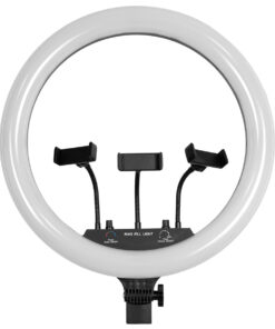 Alternative view of GloboStar® 75805 Professional Digital Ring Light Φ46cm LED SMD 70W 7000lm 180° AC 230V με Καλώδιο Τροφοδοσίας Πρίζας - Ασύρματο Χειριστήριο RF 2.4Ghz Εναλλαγής Χρωμάτων & 3 Βάσεις Τηλεφώνου - Πολύχρωμο RGBW+WW Dimmable