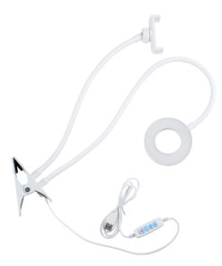 GloboStar® 75808 Professional Digital Ring Light Φ9cm LED SMD 10W 1000lm 180° DC 5V με Καλώδιο Τροφοδοσίας USB - Ενσωματωμένο Χειριστήριο Εναλλαγής Χρωμάτων & 1 Βάση Τηλεφώνου - CCT Θερμό Λευκό 3000K - Φυσικό Λευκό 4500K - Ψυχρό Λευκό 6000K Dimmable Λευκό 14 75808 8