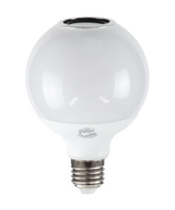 GloboStar® GloboStar® 76072 Λάμπα LED E27 G95 Γλόμπος 12W 780lm 260° με Ενσωματωμένο Bluetooth Ηχείο 3W AC 220-240V IP20 Φ9.5 x Υ13.5cm - Εναλλαγή Φωτισμού μέσω Τηλεχειριστηρίου & Μέσω Smart Home Εφαρμογής HappyLighting APP - Πολύχρωμο RGBW - 2 Years Warranty