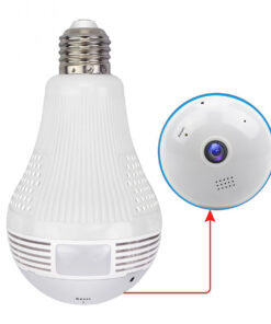 Alternative view of GloboStar® 76073 WIFI 2.4G IP CAMERA 2.0MP 1080P - Έξυπνη Κρυφή IP Κάμερα WiFi 1080P Fish Eye 360° 3W LED σε Σχήμα Λάμπας με Ντουί και Βάση E27 Smart Home