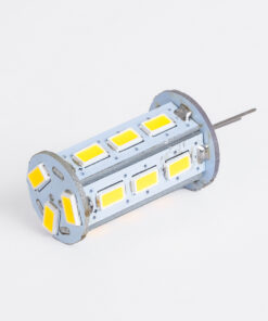 GLOBOSTAR® G4BACK 76133 Λάμπα G4 LED 5W 500lm 320° DC 12-24V IP20 Ψυχρό Λευκό 6000K Dimmable - Sanan SMD Chip - Back Pin - Μ1.8 x Π1.8 x Υ4.3cm - 2 Χρόνια Εγγύηση 7 76133 2