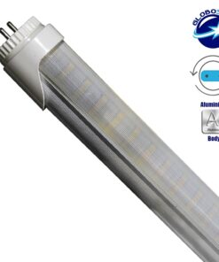 GloboStar® 76181 Λάμπα LED Τύπου Φθορίου T8 Αλουμινίου Τροφοδοσίας Δύο Άκρων 60cm 10W 230V 800lm 180° με Καθαρό Κάλυμμα Θερμό Λευκό 3000K 5 76181 3