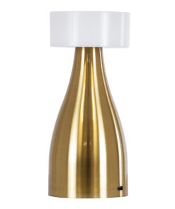 Alternative view of GloboStar® DOLLY 76470 Επαναφορτιζόμενο Επιτραπέζιο Φωτιστικό Πορτατίφ LED 1.5W 105lm 120° DC 5V IP44 CCT Ultra Θερμό 1500K - Φυσικό Λευκό 4500K - Ψυχρό Λευκό 6000K Dimmable Χρυσό & Λευκό Πλαστικό - Μ9 x Π9 x Υ21cm - 2 Χρόνια Εγγύηση