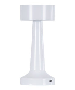 Alternative view of GloboStar® NANNA 76471 Επαναφορτιζόμενο Επιτραπέζιο Φωτιστικό Πορτατίφ LED 1.5W 105lm 120° DC 5V IP44 CCT Ultra Θερμό 1500K - Φυσικό Λευκό 4500K - Ψυχρό Λευκό 6000K Dimmable Λευκό Πλαστικό - Μ9 x Π9 x Υ21cm - 2 Χρόνια Εγγύηση