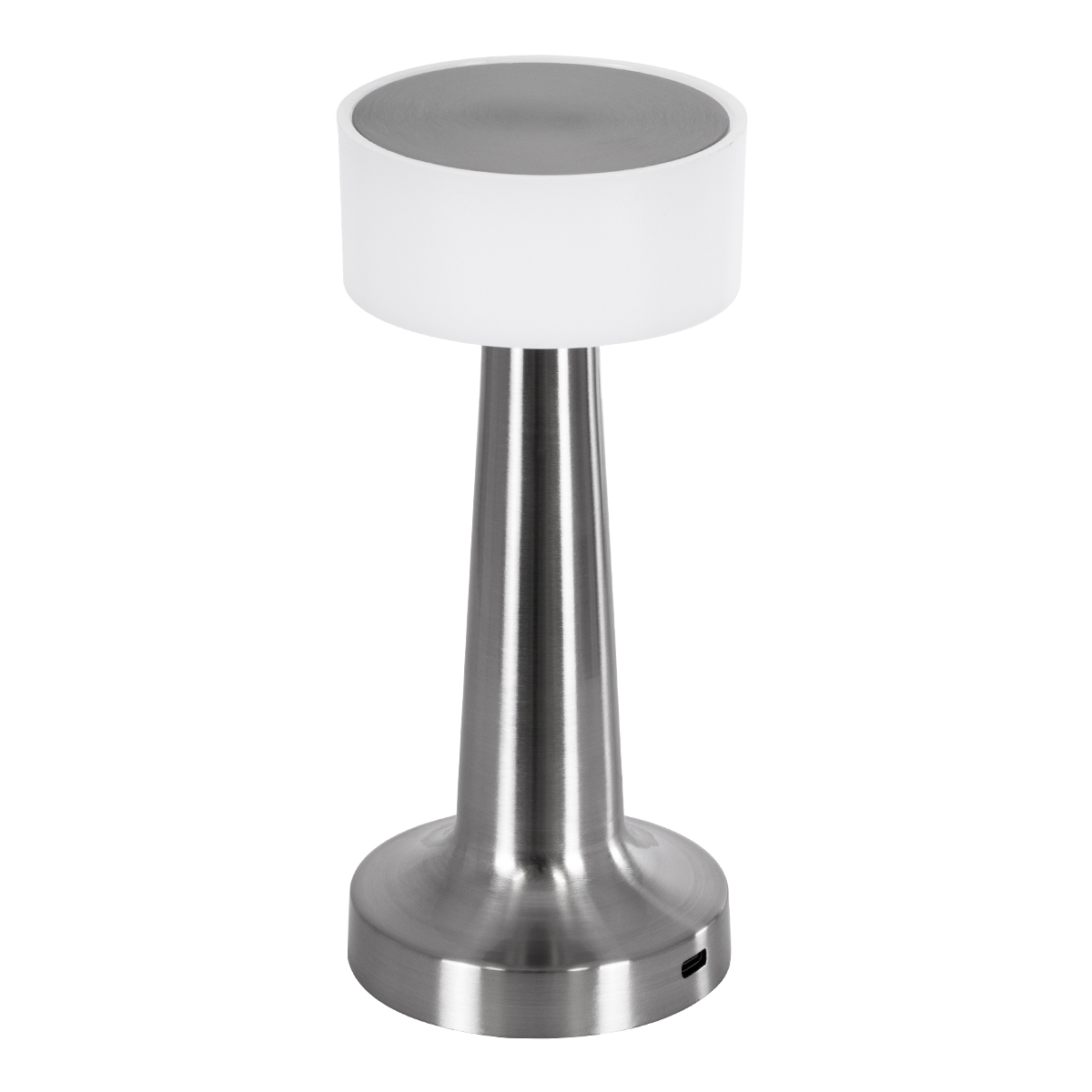 GloboStar® NANNA 76473 Επαναφορτιζόμενο Επιτραπέζιο Φωτιστικό Πορτατίφ LED 1.5W 105lm 120° DC 5V IP44 CCT Ultra Θερμό 1500K - Φυσικό Λευκό 4500K - Ψυχρό Λευκό 6000K Dimmable Ασημί & Λευκό Πλαστικό - Μ9 x Π9 x Υ21cm - 2 Χρόνια Εγγύηση 5 GloboStar® NANNA 76473 Επαναφορτιζόμενο Επιτραπέζιο Φωτιστικό Πορτατίφ LED 1.5W 105lm 120° DC 5V IP44 CCT Ultra Θερμό 1500K - Φυσικό Λευκό 4500K - Ψυχρό Λευκό 6000K Dimmable Ασημί & Λευκό Πλαστικό - Μ9 x Π9 x Υ21cm - 2 Χρόνια Εγγύηση - Image 3