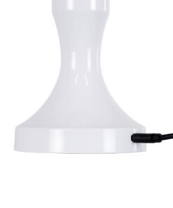 GloboStar® LUNNA 76476 Επαναφορτιζόμενο Επιτραπέζιο Φωτιστικό Πορτατίφ LED 1.5W 105lm 120° DC 5V IP44 CCT Ultra Θερμό 1500K - Φυσικό Λευκό 4500K - Ψυχρό Λευκό 6000K Dimmable Λευκό Πλαστικό - Μ9 x Π9 x Υ23cm- 2 Χρόνια Εγγύηση 16 76476 5