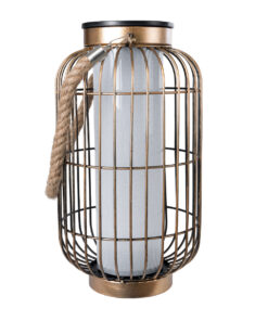 Alternative view of GloboStar® 76487 Αυτόνομο Ηλιακό Κρεμαστό/Επιτραπέζιο Φωτιστικό Φαναράκι LED SMD 1W 100lm με Ενσωματωμένη Μπαταρία 600mAh - Φωτοβολταϊκό Πάνελ με Αισθητήρα Ημέρας-Νύχτας Χάλκινο Αδιάβροχο IP44 Θερμό Λευκό 2700K