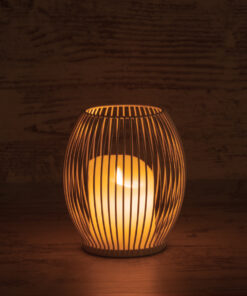 GloboStar® CANDLE 76490 Διακοσμητικό Realistic Κερί με LED Εφέ Κινούμενης Φλόγας - Μπαταρίας 2 x AA (Δεν Συμπεριλαμβάνονται) & Ασύρματο Χειριστήριο IR Θερμό Λευκό 2700K Dimmable Λευκό Φ14 x Υ16cm 12 76490 6