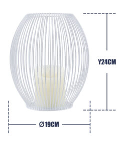 GloboStar® CANDLE 76492 Διακοσμητικό Realistic Κερί με LED Εφέ Κινούμενης Φλόγας - Μπαταρίας 2 x AA (Δεν Συμπεριλαμβάνονται) & Ασύρματο Χειριστήριο IR Θερμό Λευκό 2700K Dimmable Λευκό Φ19 x Υ24cm 11 76492 5