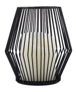 Alternative view of GloboStar® CANDLE 76493 Διακοσμητικό Realistic Κερί με LED Εφέ Κινούμενης Φλόγας - Μπαταρίας 2 x AA (Δεν Συμπεριλαμβάνονται) & Ασύρματο Χειριστήριο IR Θερμό Λευκό 2700K Dimmable Μαύρο Φ14 x Υ16cm