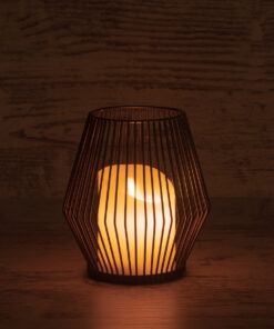 GloboStar® CANDLE 76493 Διακοσμητικό Realistic Κερί με LED Εφέ Κινούμενης Φλόγας - Μπαταρίας 2 x AA (Δεν Συμπεριλαμβάνονται) & Ασύρματο Χειριστήριο IR Θερμό Λευκό 2700K Dimmable Μαύρο Φ14 x Υ16cm 12 76493 6