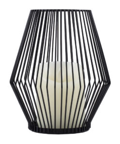 Alternative view of GloboStar® CANDLE 76494 Διακοσμητικό Realistic Κερί με LED Εφέ Κινούμενης Φλόγας - Μπαταρίας 2 x AA (Δεν Συμπεριλαμβάνονται) & Ασύρματο Χειριστήριο IR Θερμό Λευκό 2700K Dimmable Μαύρο Φ16 x Υ18cm