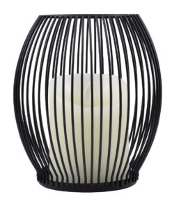 Alternative view of GloboStar® CANDLE 76495 Διακοσμητικό Realistic Κερί με LED Εφέ Κινούμενης Φλόγας - Μπαταρίας 2 x AA (Δεν Συμπεριλαμβάνονται) & Ασύρματο Χειριστήριο IR Θερμό Λευκό 2700K Dimmable Μαύρο Φ14 x Υ16cm