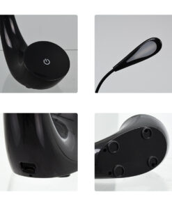 GloboStar® 76501 Επιτραπέζιο Φωτιστικό Πορτατίφ LED 2.8W 550lm -° DC 5V IP20 Φυσικό Λευκό 4500K Μαύρο Πλαστικό - Μ15.5 x Π7.5 x Υ44.5cm - 2 Xρόνια Εγγύηση 9 76501 4