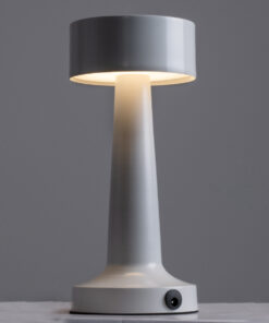 Alternative view of GloboStar® BELLA 76502 Επαναφορτιζόμενο Επιτραπέζιο Φωτιστικό Πορτατίφ LED 1.5W 105lm 120° DC 5V IP44 Θερμό Λευκό 2700K Dimmable Λευκό Αλουμίνιο - Μ9 x Π9 x Υ21cm - 2 Xρόνια Εγγύηση