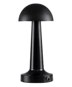 GloboStar® COCO 76509 Επαναφορτιζόμενο Επιτραπέζιο Φωτιστικό Πορτατίφ LED 1.5W 105lm 120° DC 5V IP44 Θερμό Λευκό 2700K Dimmable Μαύρο Αλουμίνιο - Μ10 x Π10 x Υ22cm - 2 Xρόνια Εγγύηση 12 76509 3