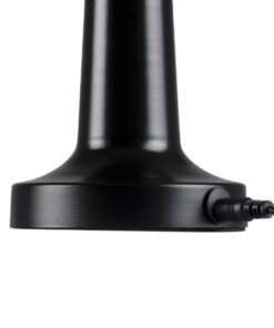 GloboStar® COCO 76509 Επαναφορτιζόμενο Επιτραπέζιο Φωτιστικό Πορτατίφ LED 1.5W 105lm 120° DC 5V IP44 Θερμό Λευκό 2700K Dimmable Μαύρο Αλουμίνιο - Μ10 x Π10 x Υ22cm - 2 Xρόνια Εγγύηση 15 76509 6