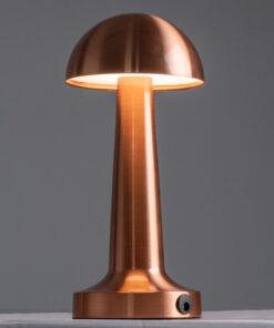 Alternative view of GloboStar® COCO 76511 Επαναφορτιζόμενο Επιτραπέζιο Φωτιστικό Πορτατίφ LED 1.5W 105lm 120° DC 5V IP44 Θερμό Λευκό 2700K Dimmable Χάλκινο Αλουμίνιο - Μ10 x Π10 x Υ22cm - 2 Xρόνια Εγγύηση