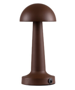 GloboStar® COCO 76513 Επαναφορτιζόμενο Επιτραπέζιο Φωτιστικό Πορτατίφ LED 1.5W 105lm 120° DC 5V IP44 Θερμό Λευκό 2700K Dimmable Καφέ Αλουμίνιο - Μ10 x Π10 x Υ22cm - 2 Xρόνια Εγγύηση 12 76513 3