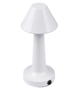 GloboStar® MOLLY 76514 Επαναφορτιζόμενο Επιτραπέζιο Φωτιστικό Πορτατίφ LED 1.5W 105lm 120° DC 5V IP44 Θερμό Λευκό 2700K Dimmable Λευκό Αλουμίνιο - Μ10 x Π10 x Υ23cm - 2 Xρόνια Εγγύηση 13 76514 4