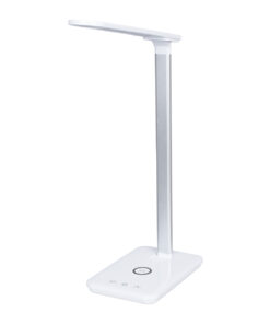 Alternative view of GLOBOSTAR® ONO 76532 Μοντέρνο Επιτραπέζιο Φωτιστικό Γραφείου με Ασύρματη Φόρτιση 10W 2A LED 3.5W 350lm 120° DC 5V με USB-C IP20 Ρυθμιζόμενο Λευκό CCT με Αφή 2700K/4500K/6000K Dimmable - Sanan SMD Chip - Λευκό - Μ18 x Π12 x Υ36cm - 2 Χρόνια Εγγύηση