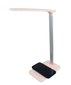 GLOBOSTAR® ONO 76532 Μοντέρνο Επιτραπέζιο Φωτιστικό Γραφείου με Ασύρματη Φόρτιση 10W 2A LED 3.5W 350lm 120° DC 5V με USB-C IP20 Ρυθμιζόμενο Λευκό CCT με Αφή 2700K/4500K/6000K Dimmable - Sanan SMD Chip - Μαύρο - Μ18 x Π12 x Υ36cm - 2 Χρόνια Εγγύηση 10 76533 3