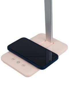 GLOBOSTAR® ONO 76532 Μοντέρνο Επιτραπέζιο Φωτιστικό Γραφείου με Ασύρματη Φόρτιση 10W 2A LED 3.5W 350lm 120° DC 5V με USB-C IP20 Ρυθμιζόμενο Λευκό CCT με Αφή 2700K/4500K/6000K Dimmable - Sanan SMD Chip - Μαύρο - Μ18 x Π12 x Υ36cm - 2 Χρόνια Εγγύηση 11 76533 4