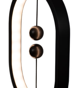 GloboStar® 76544 Επιτραπέζιο Φωτιστικό Πορτατίφ LED 15W 1500lm 360° DC 5V IP20 Θερμό Λευκό 2700K Μαύρο & Λευκό Πλαστικό - Μ14 x Π5.5 x Υ24.8cm - 2 Xρόνια Εγγύηση 19 76544 7