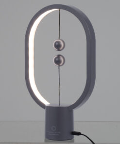 Alternative view of GloboStar® 76545 Επιτραπέζιο Φωτιστικό Πορτατίφ LED 15W 1500lm 360° DC 5V IP20 Θερμό Λευκό 2700K Γκρι & Λευκό Πλαστικό - Μ14 x Π5.5 x Υ24.8cm - 2 Xρόνια Εγγύηση