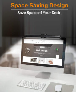 GloboStar® 76552 E-READING LIGHT Φωτιστικό Οθόνης με Χειριστήριο LED 5W 565lm 120° DC 5V IP20 CCT Θερμό Λευκό 2700K - Φυσικό Λευκό 4500K - Ψυχρό Λευκό 6000K Dimmable Μαύρο Πλαστικό Μ26 x Π4.5 x Υ4.5cm - 2 Xρόνια Εγγύηση 31 76552 13