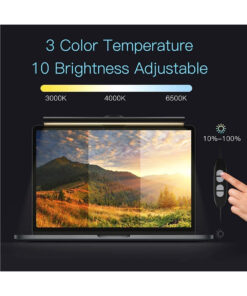 GloboStar® 76552 E-READING LIGHT Φωτιστικό Οθόνης με Χειριστήριο LED 5W 565lm 120° DC 5V IP20 CCT Θερμό Λευκό 2700K - Φυσικό Λευκό 4500K - Ψυχρό Λευκό 6000K Dimmable Μαύρο Πλαστικό Μ26 x Π4.5 x Υ4.5cm - 2 Xρόνια Εγγύηση 32 76552 14