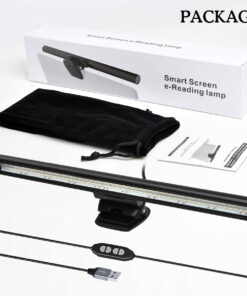 GloboStar® 76552 E-READING LIGHT Φωτιστικό Οθόνης με Χειριστήριο LED 5W 565lm 120° DC 5V IP20 CCT Θερμό Λευκό 2700K - Φυσικό Λευκό 4500K - Ψυχρό Λευκό 6000K Dimmable Μαύρο Πλαστικό Μ26 x Π4.5 x Υ4.5cm - 2 Xρόνια Εγγύηση 36 76552 18