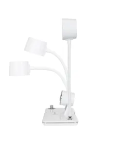 5W Bluetooth Ηχείο & Ψηφιακό Ρολόι LED 3W 300lm 120° DC 5V με USB-C IP20 Ρυθμιζόμενο Λευκό CCT με Αφή 2700K/4500K/6000K Dimmable - Sanan SMD Chip - Λευκό - Μ13 x Π25 x Υ43cm - 2 Χρόνια Εγγύηση