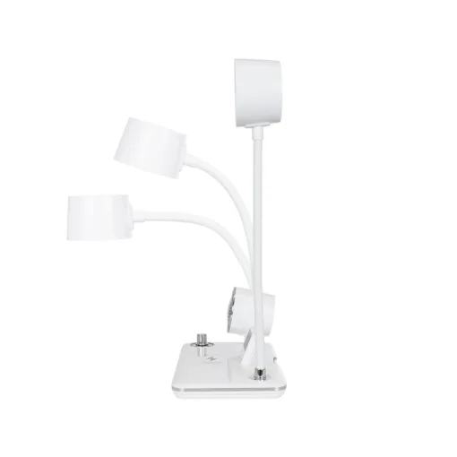 5W Bluetooth Ηχείο & Ψηφιακό Ρολόι LED 3W 300lm 120° DC 5V με USB-C IP20 Ρυθμιζόμενο Λευκό CCT με Αφή 2700K/4500K/6000K Dimmable - Sanan SMD Chip - Λευκό - Μ13 x Π25 x Υ43cm - 2 Χρόνια Εγγύηση