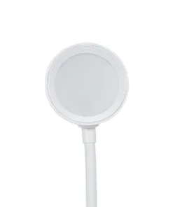 GLOBOSTAR® OLDY 76557 Μοντέρνο Επιτραπέζιο Φωτιστικό Γραφείου με Ασύρματη Φόρτιση 15W 3A, 5W Bluetooth Ηχείο & Ψηφιακό Ρολόι LED 3W 300lm 120° DC 5V με USB-C IP20 Ρυθμιζόμενο Λευκό CCT με Αφή 2700K/4500K/6000K Dimmable - Sanan SMD Chip - Λευκό - Μ13 x Π25 x Υ43cm - 2 Χρόνια Εγγύηση 19 76557 6